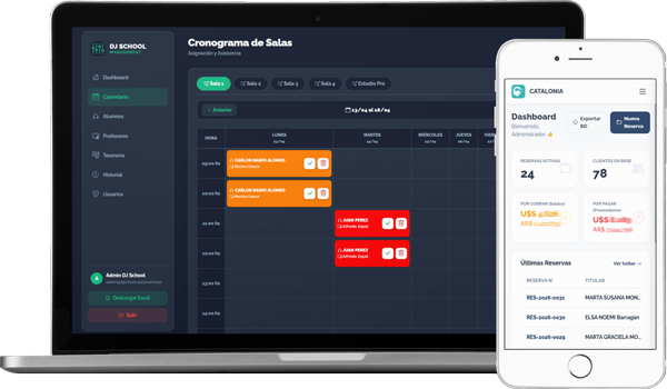 Interfaz 3D del software AppBoard